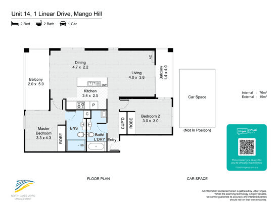 14/1 Linear Drive, MANGO HILL, QLD 4509