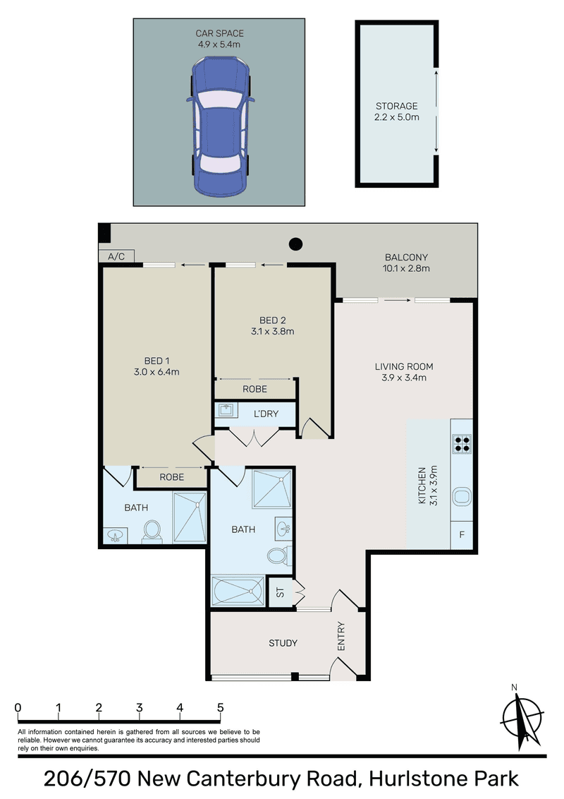 206/570 New Canterbury Road, Hurlstone Park, NSW 2193