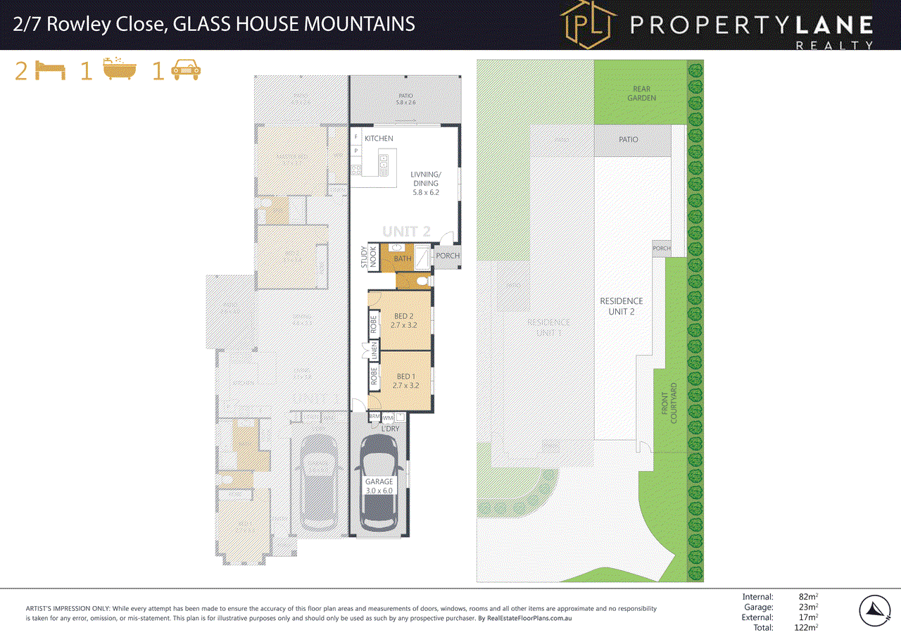 2/7 Rowley Close, GLASS HOUSE MOUNTAINS, QLD 4518