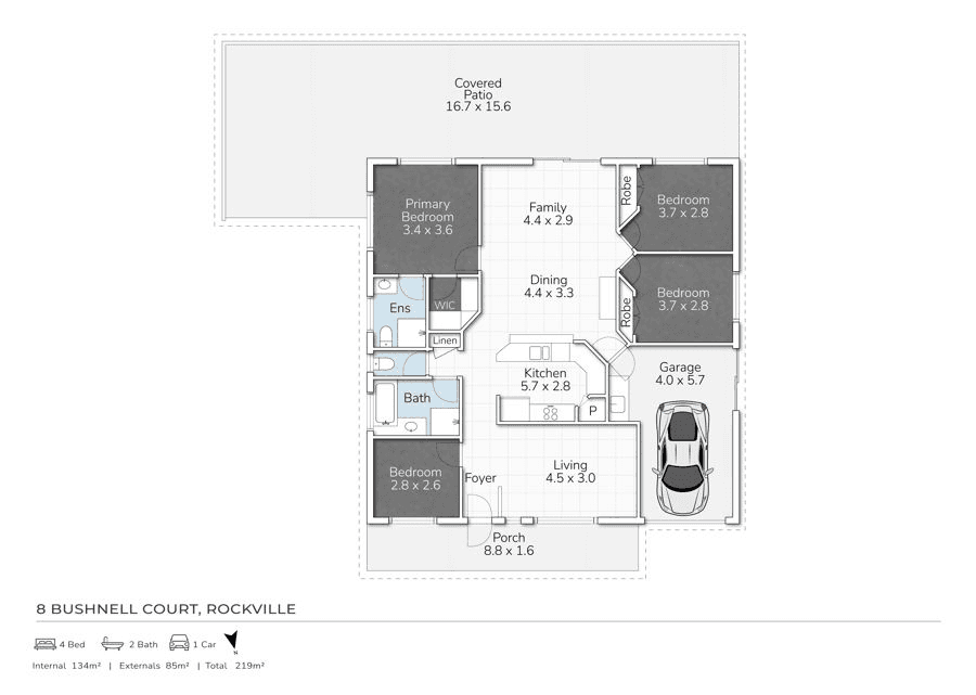 8 Bushnell Court, ROCKVILLE, QLD 4350