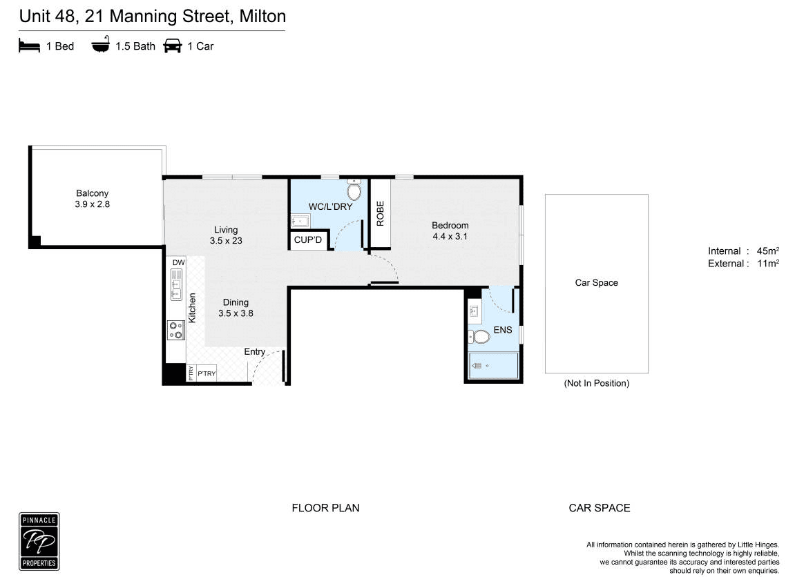 48/21 Manning Street, Milton, QLD 4064