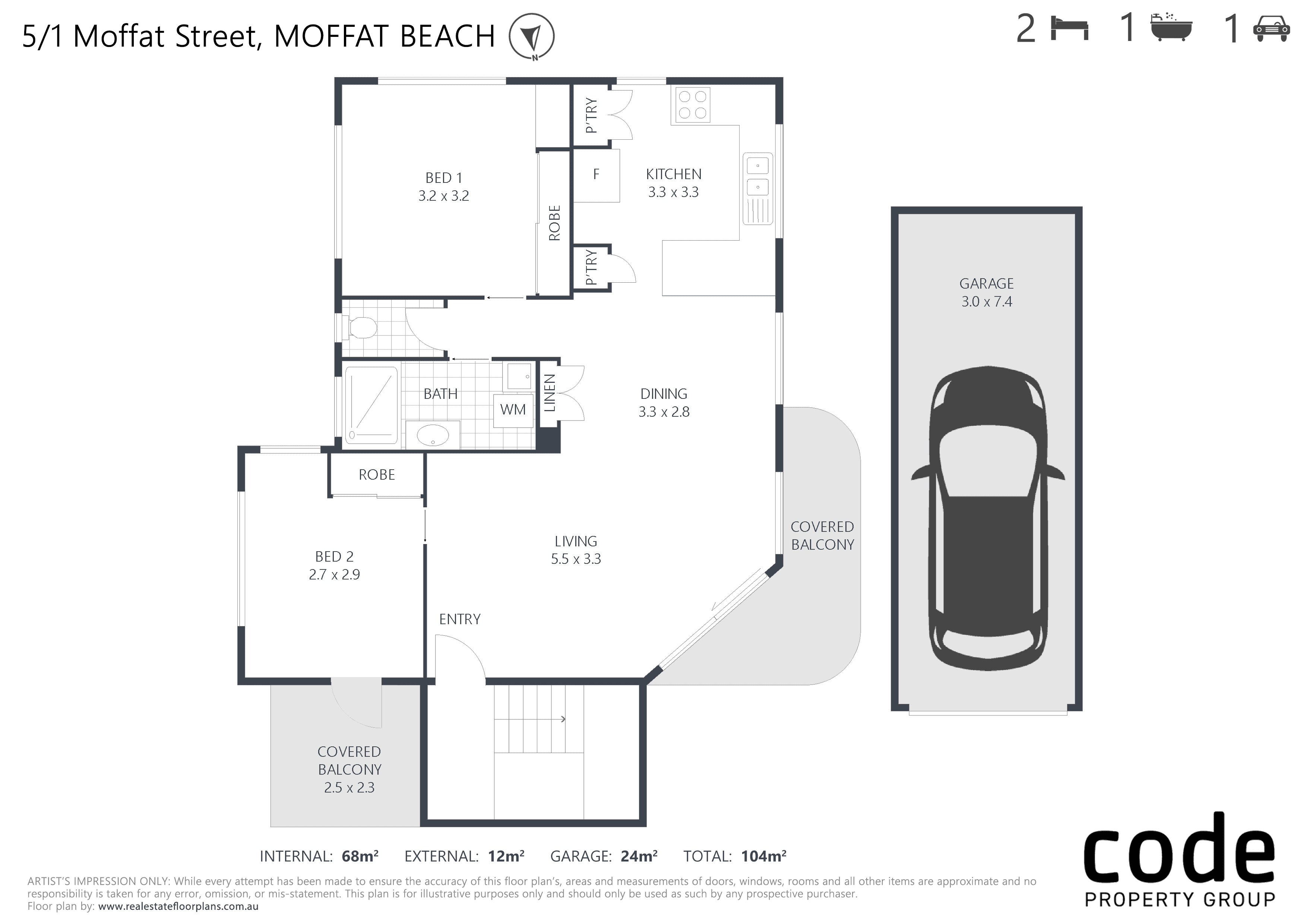 5/1 Moffat Street, MOFFAT BEACH, QLD 4551