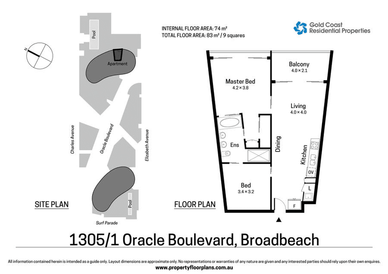 1305/1 Oracle Boulevard, BROADBEACH, QLD 4218