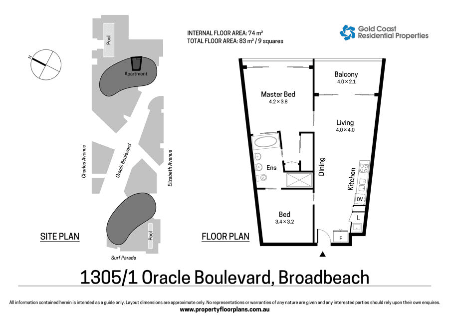 1305/1 Oracle Boulevard, BROADBEACH, QLD 4218