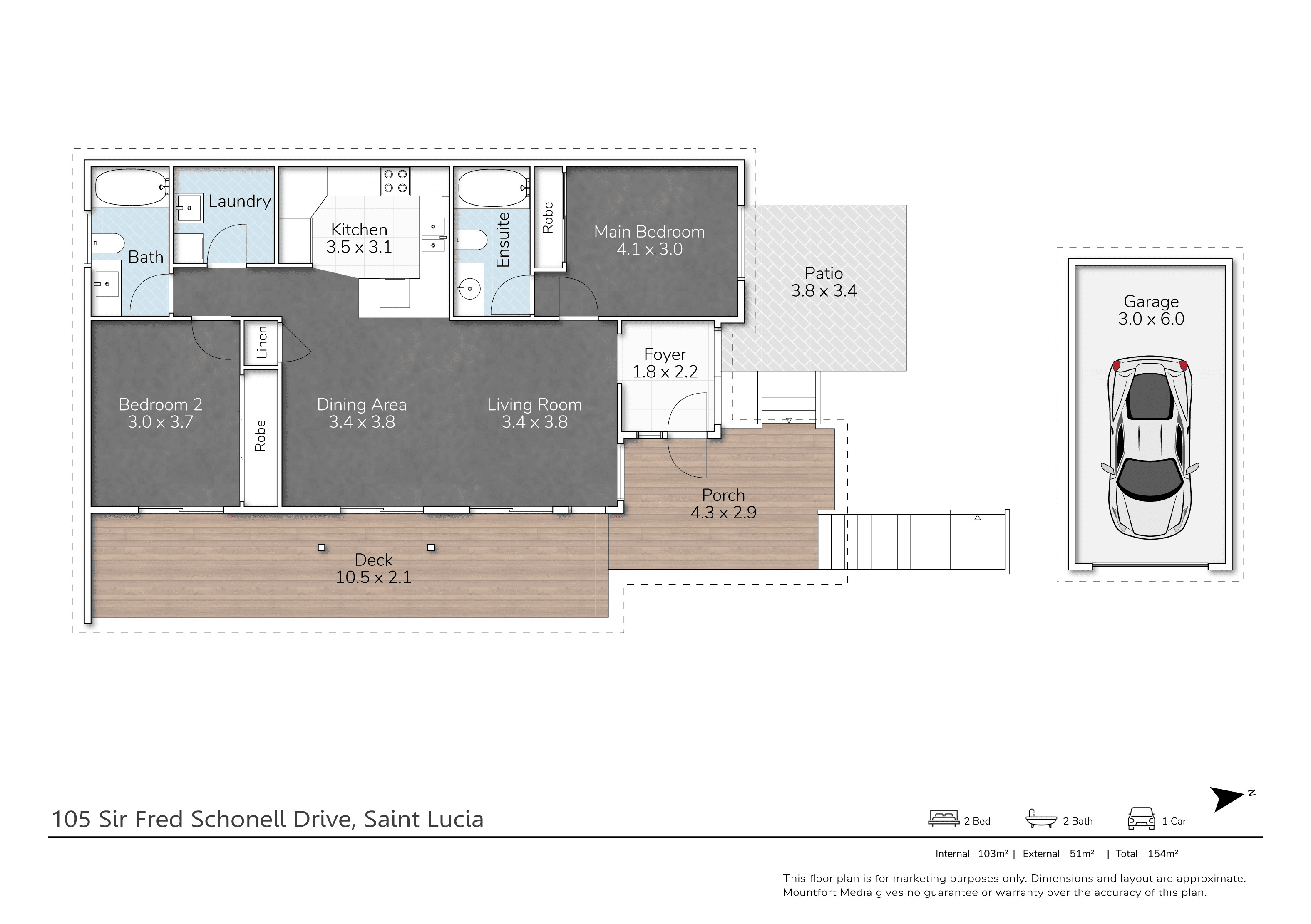 2/105 Sir Fred Schonell Drive, ST LUCIA, QLD 4067