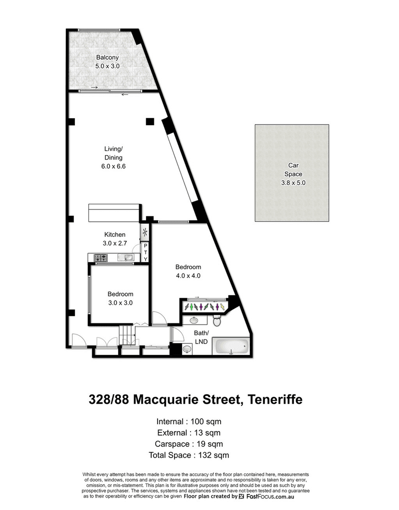 328/88 Macquarie Street, TENERIFFE, QLD 4005