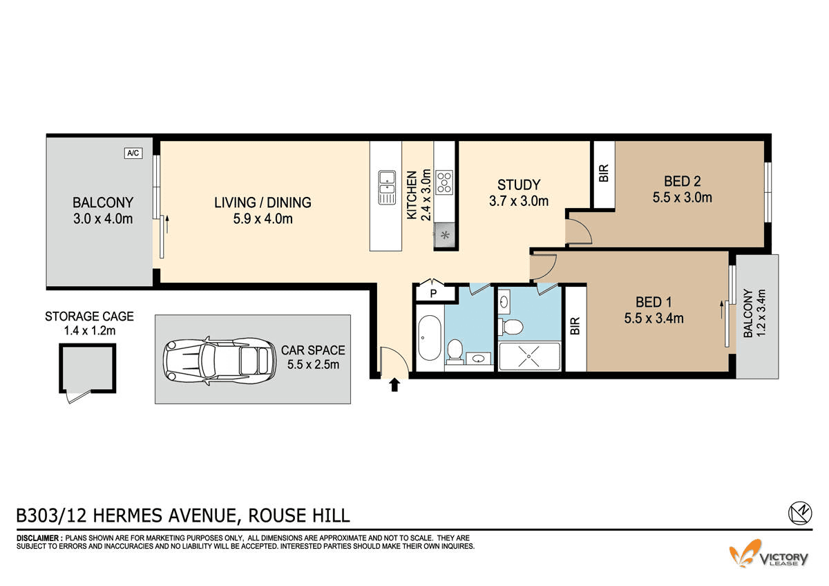 B303/12 Hermes Avenue, Rouse Hill, NSW 2155