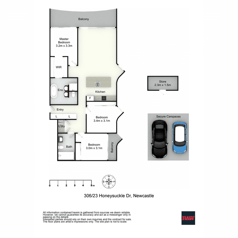 306/23 Honeysuckle Drive, Newcastle, NSW 2300