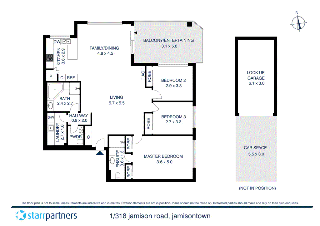 1/318 Jamison Road, JAMISONTOWN, NSW 2750