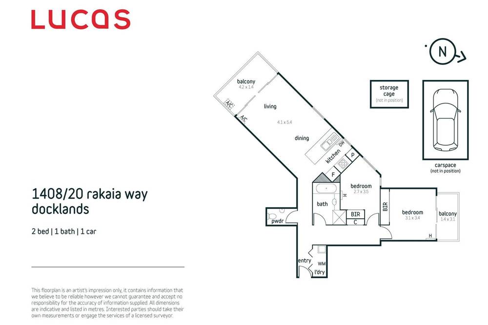 1408/20 Rakaia Way, Docklands, VIC 3008