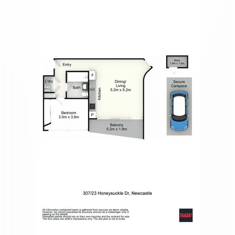 307/23 Honeysuckle Drive, Newcastle, NSW 2300