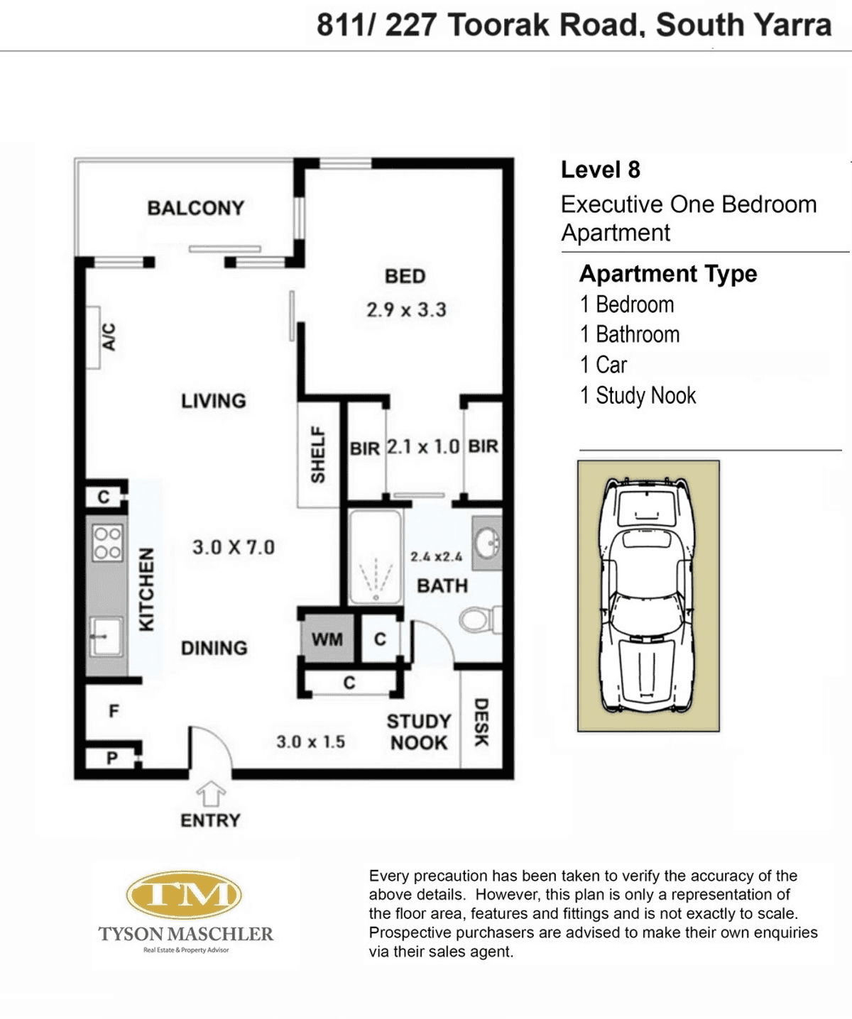 811/227 Toorak Road, SOUTH YARRA, VIC 3141