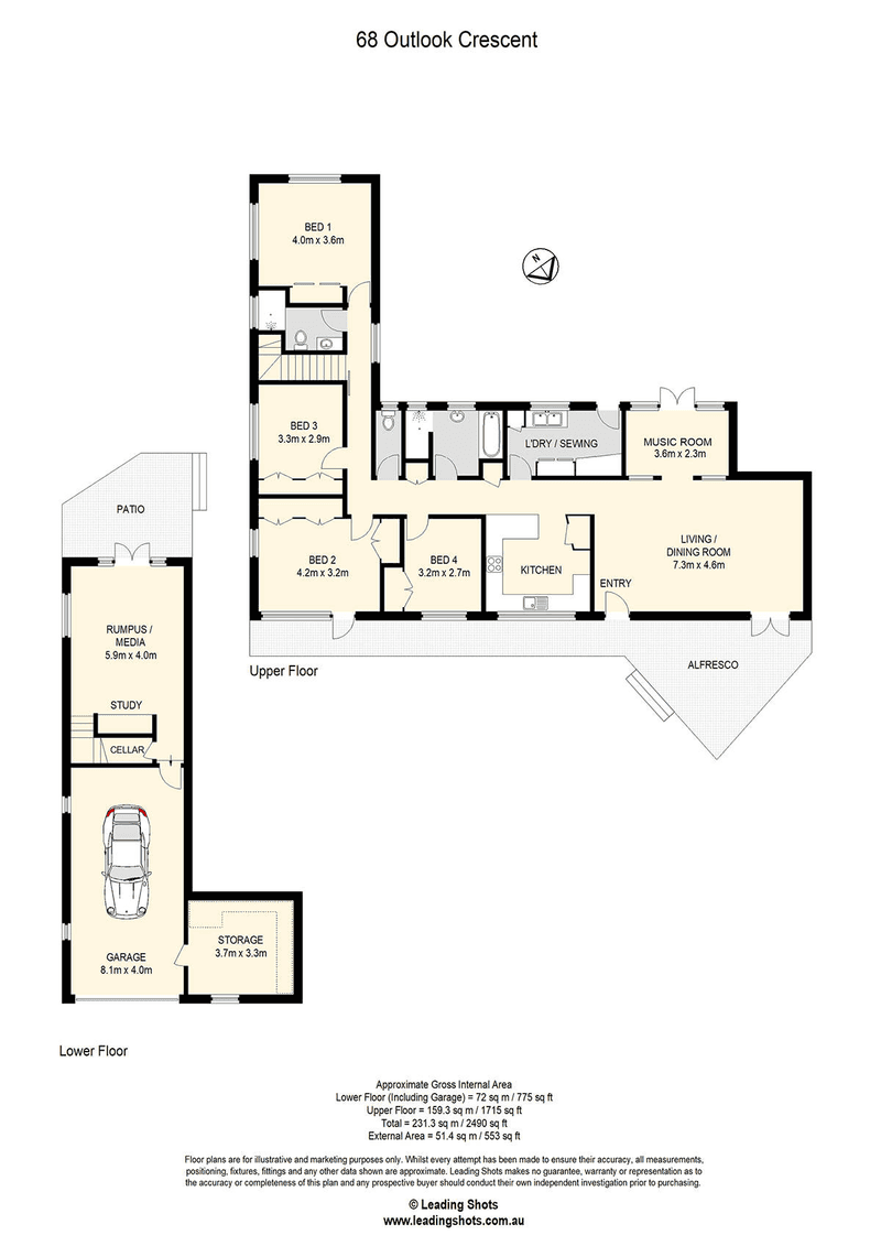 68 Outlook Crescent, Bardon, QLD 4065