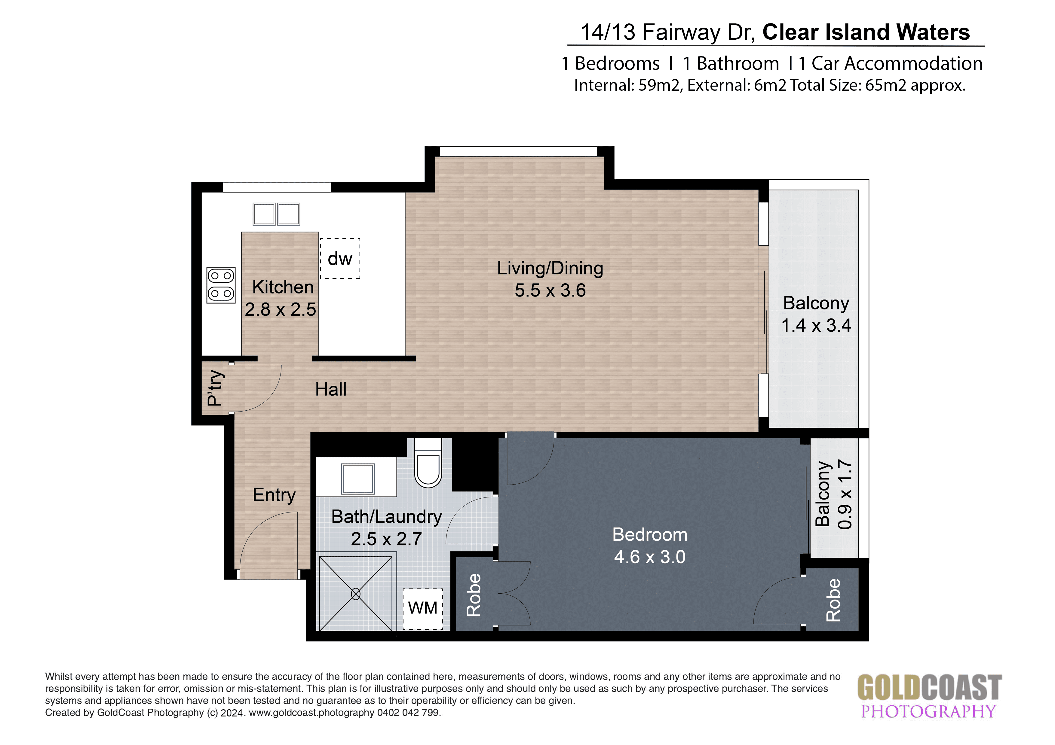 14/13 Fairway Drive, CLEAR ISLAND WATERS, QLD 4226