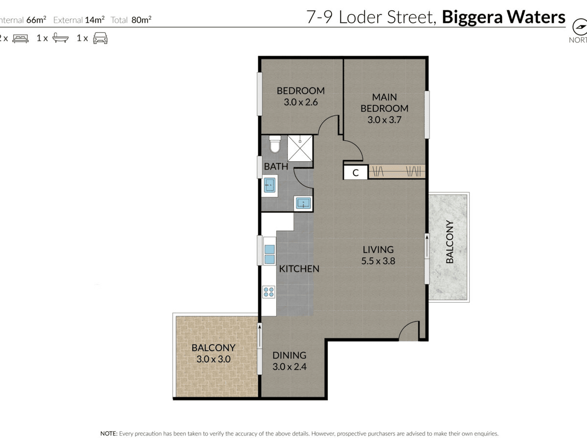 7/9 Loder Street, BIGGERA WATERS, QLD 4216