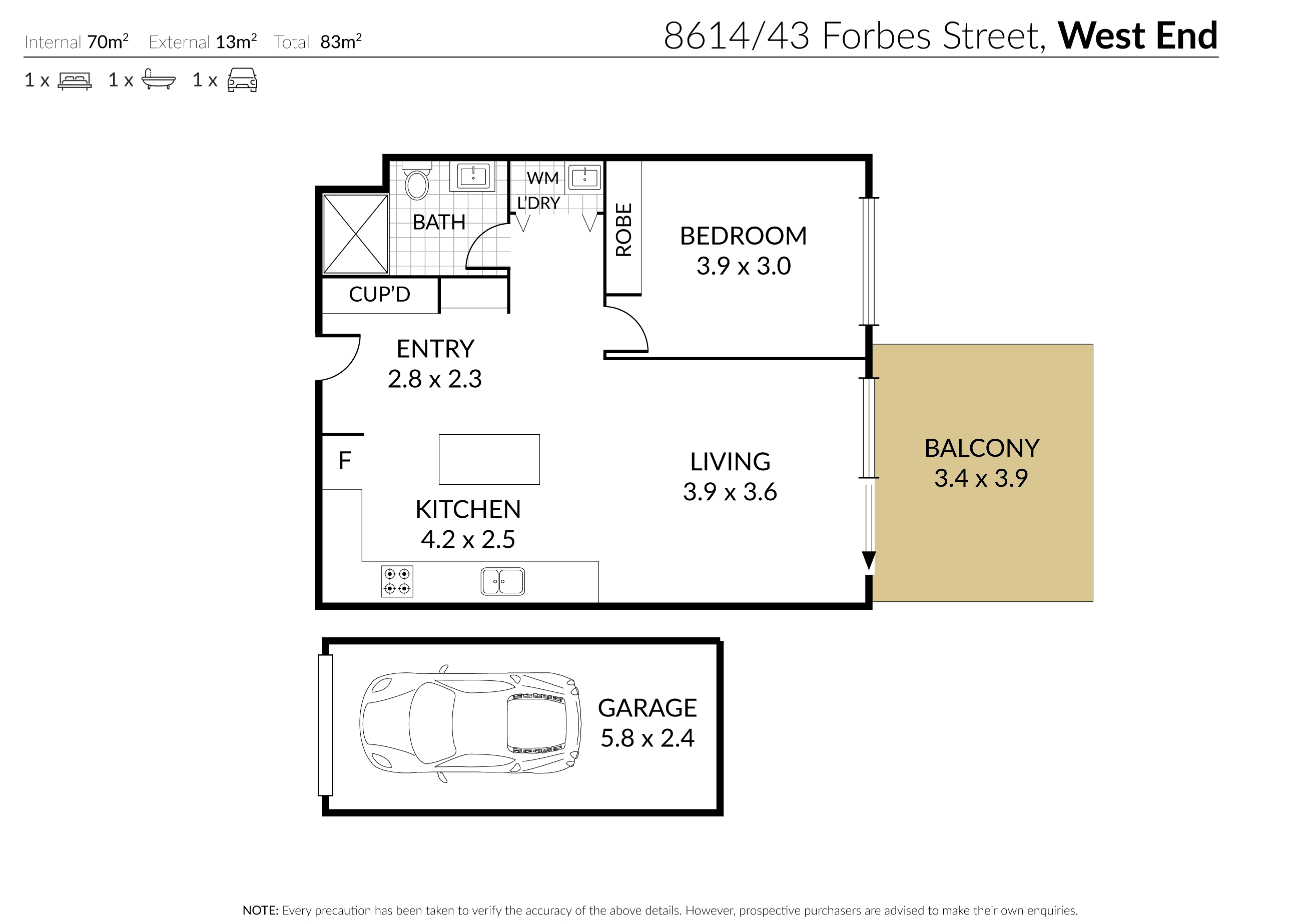 8614/43 Forbes Street, WEST END, QLD 4101