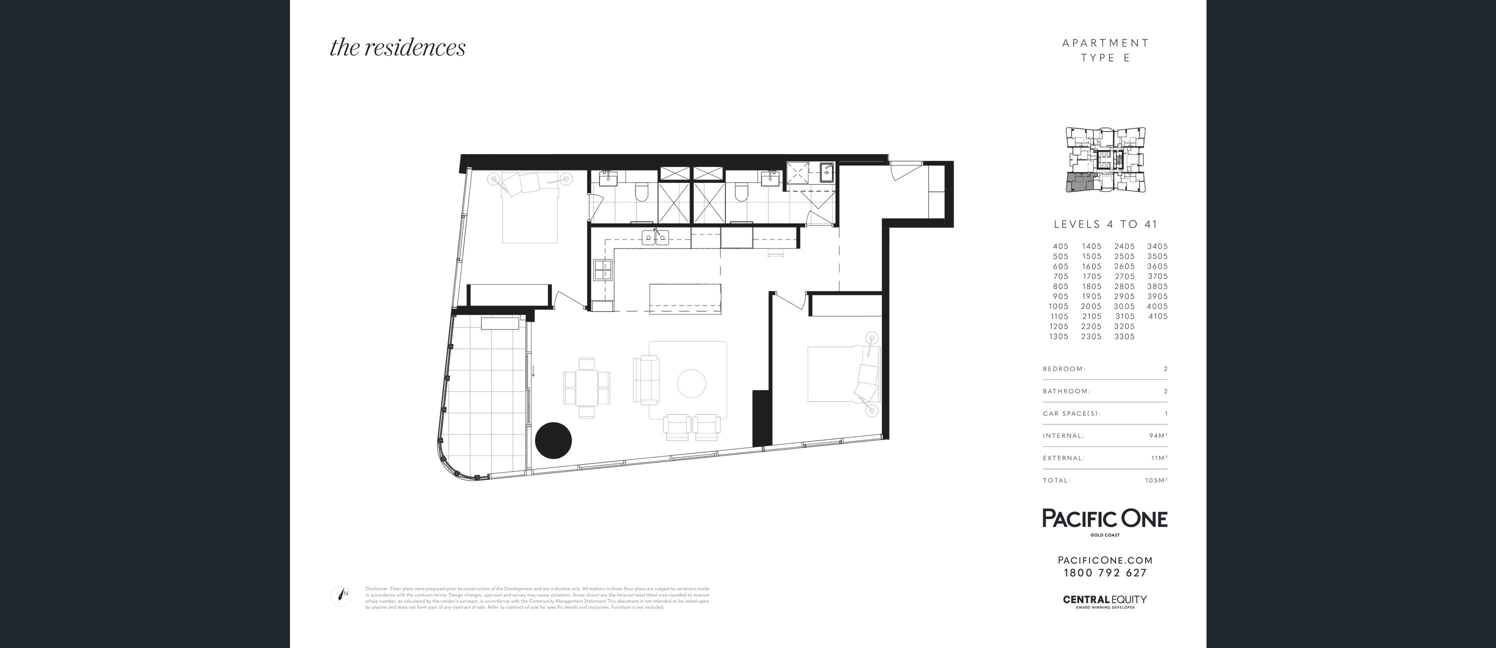 1407/18  Garfield Terrace, Surfers Paradise, QLD 4215