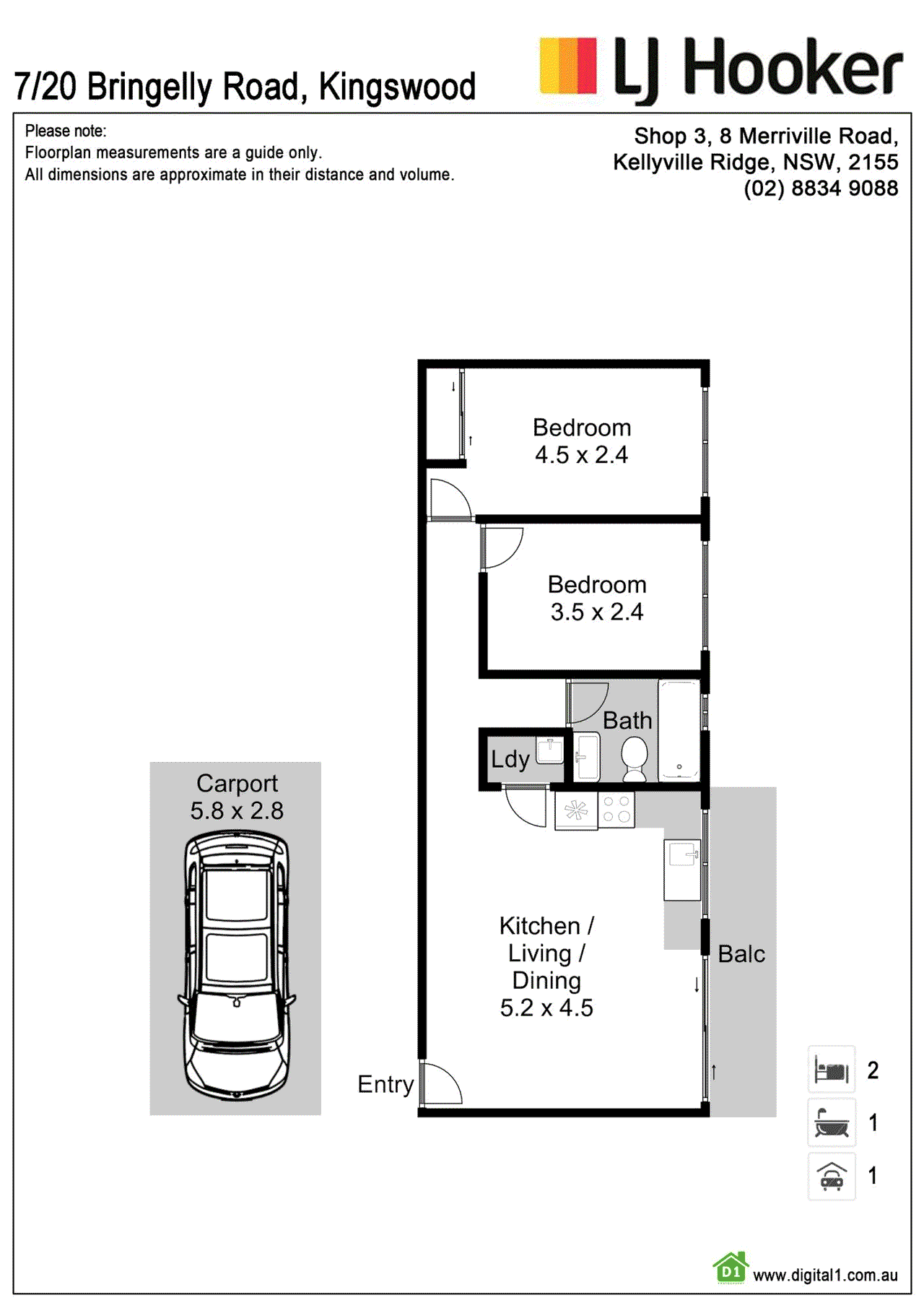 7/20 Bringelly Road, KINGSWOOD, NSW 2747