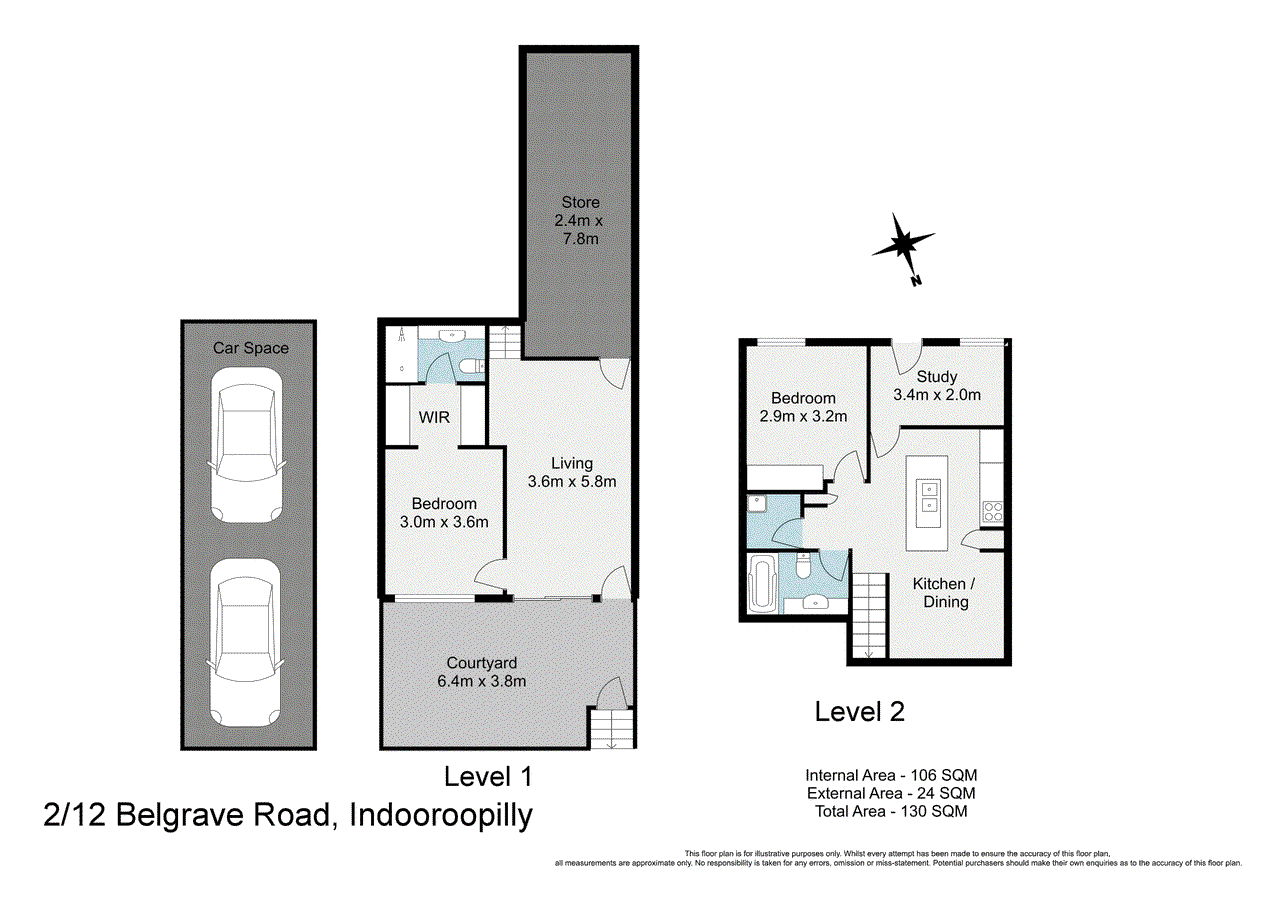 2/12 Belgrave Road, Indooroopilly, QLD 4068