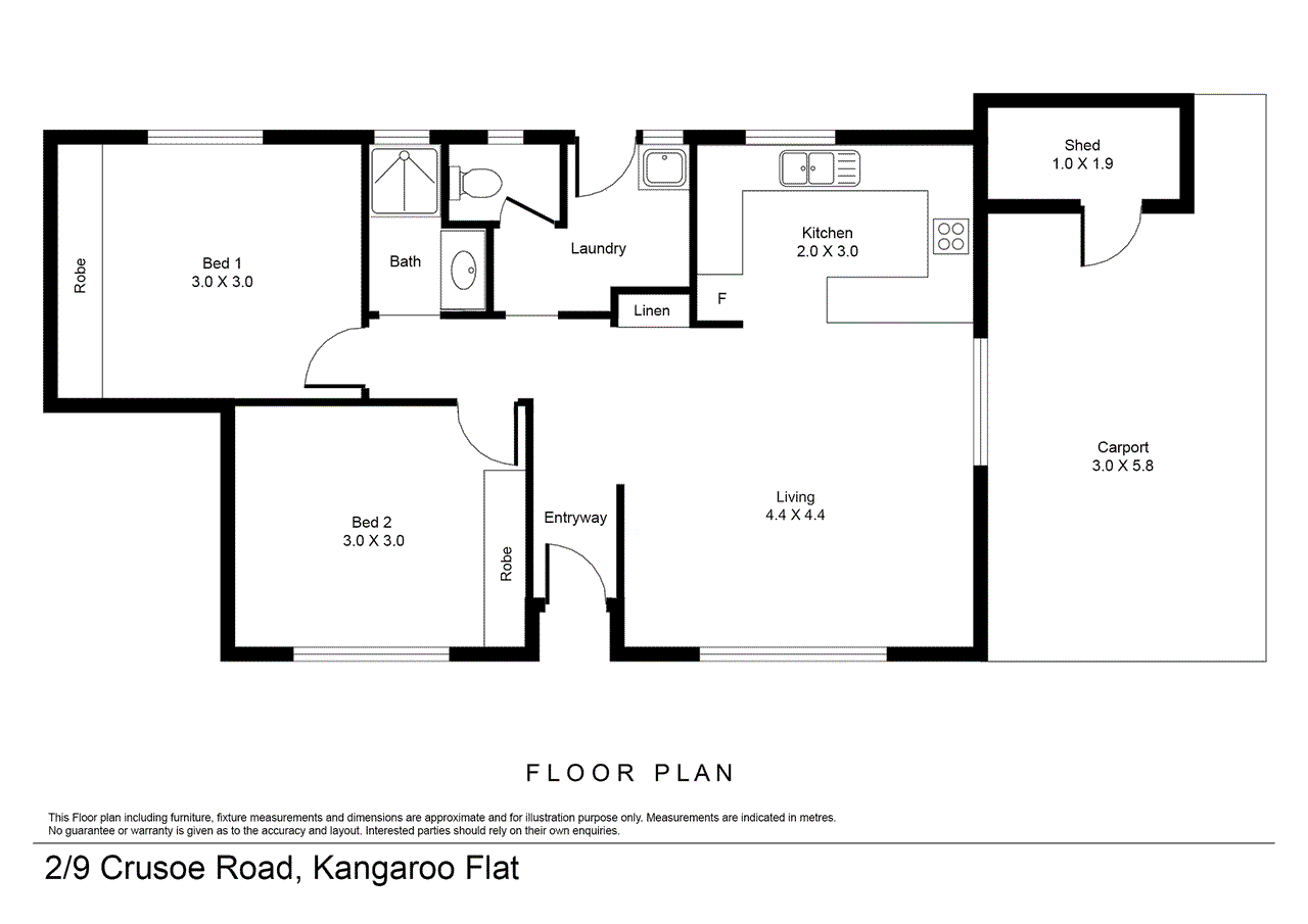 2/9 Crusoe Road, KANGAROO FLAT, VIC 3555