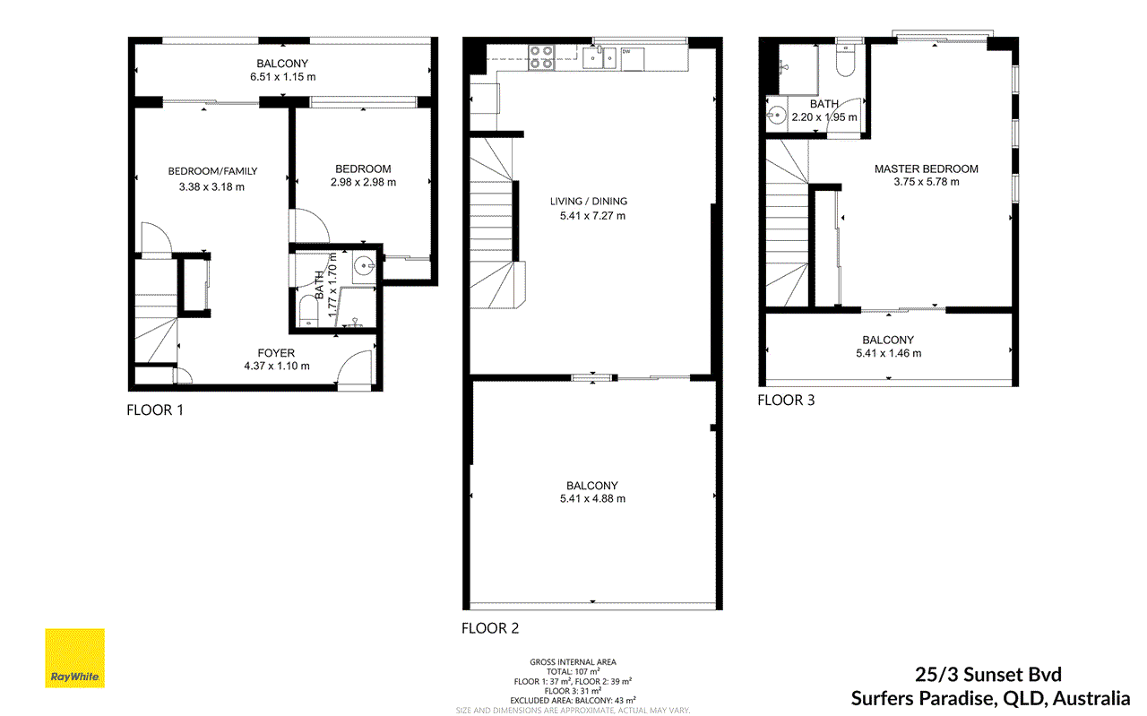 25/3 Sunset Boulevard, SURFERS PARADISE, QLD 4217