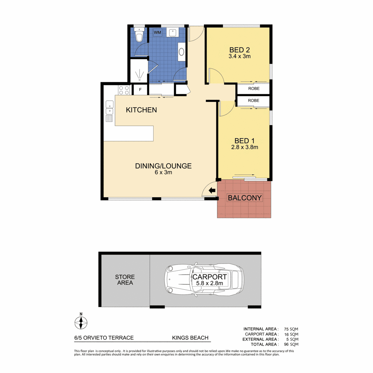 6/5 Orvieto Terrace, Kings Beach, QLD 4551