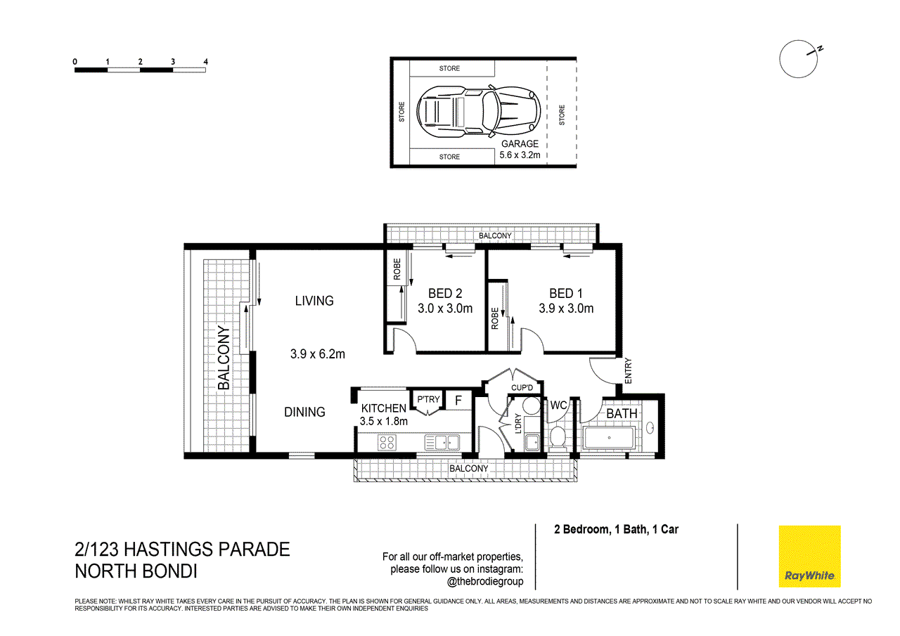 2/123 Hastings Parade, BONDI BEACH, NSW 2026