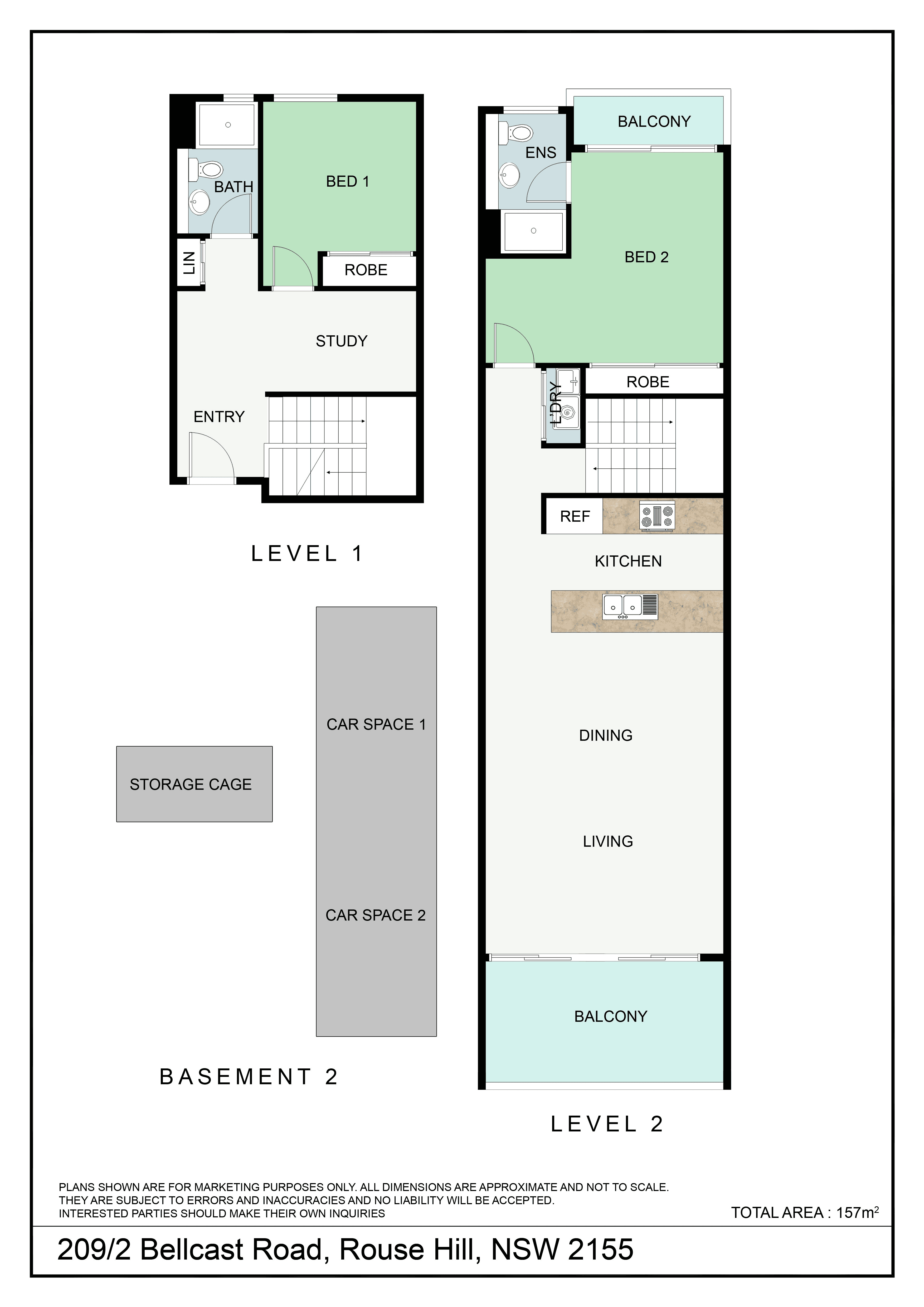 UNIT 209/2 Bellcast Road, Rouse Hill, NSW 2155