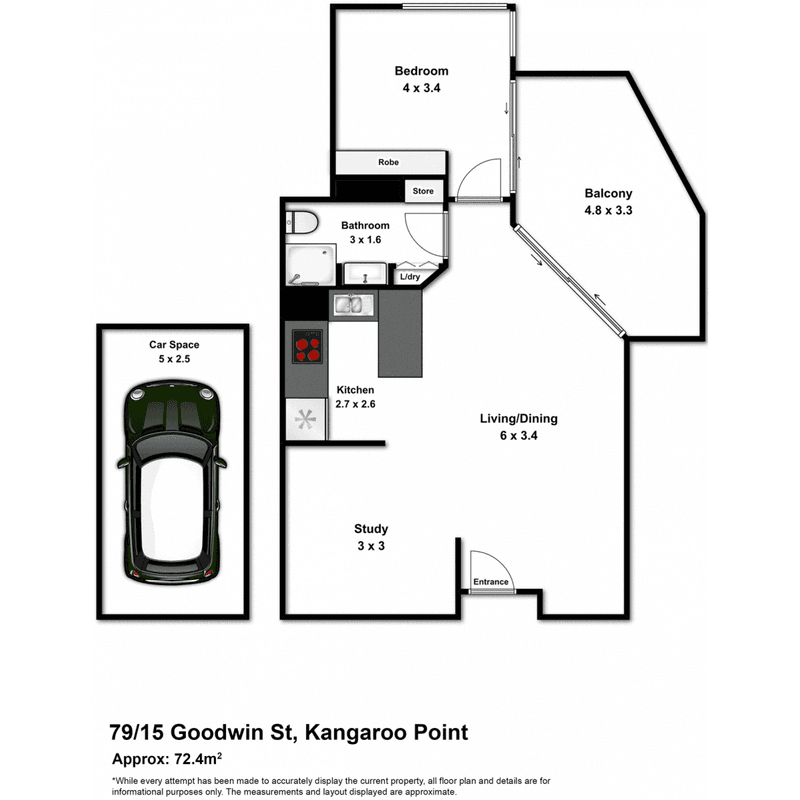 79/15 Goodwin Street, Kangaroo Point, QLD 4169