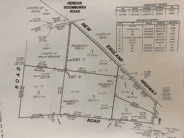 Lot 77 Corner Hendon Goomburra Road and New England Highway, MOUNT MARSHALL, QLD 4362