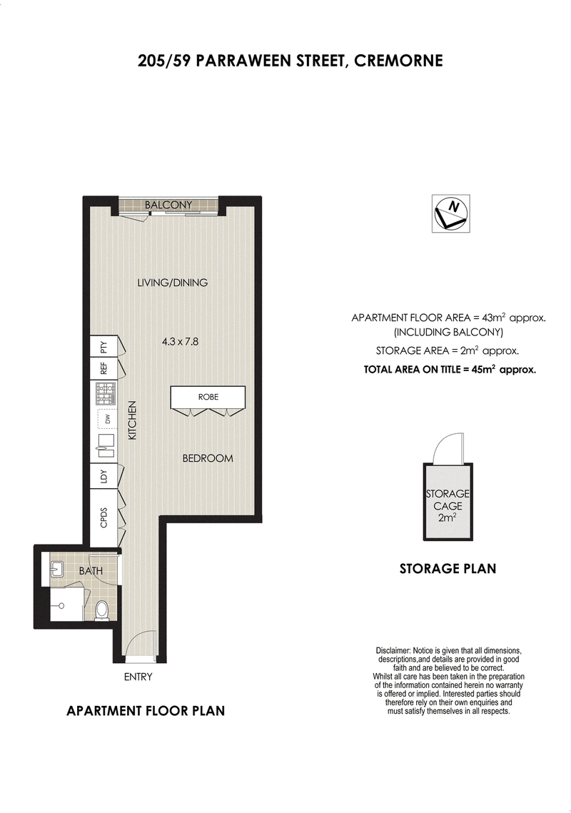 205/59 Parraween Street, CREMORNE, NSW 2090