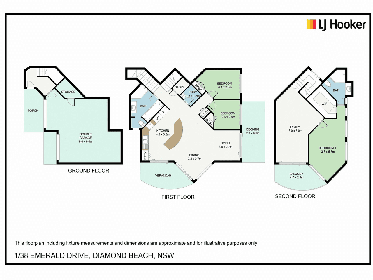 1/38 Emerald Drive, DIAMOND BEACH, NSW 2430