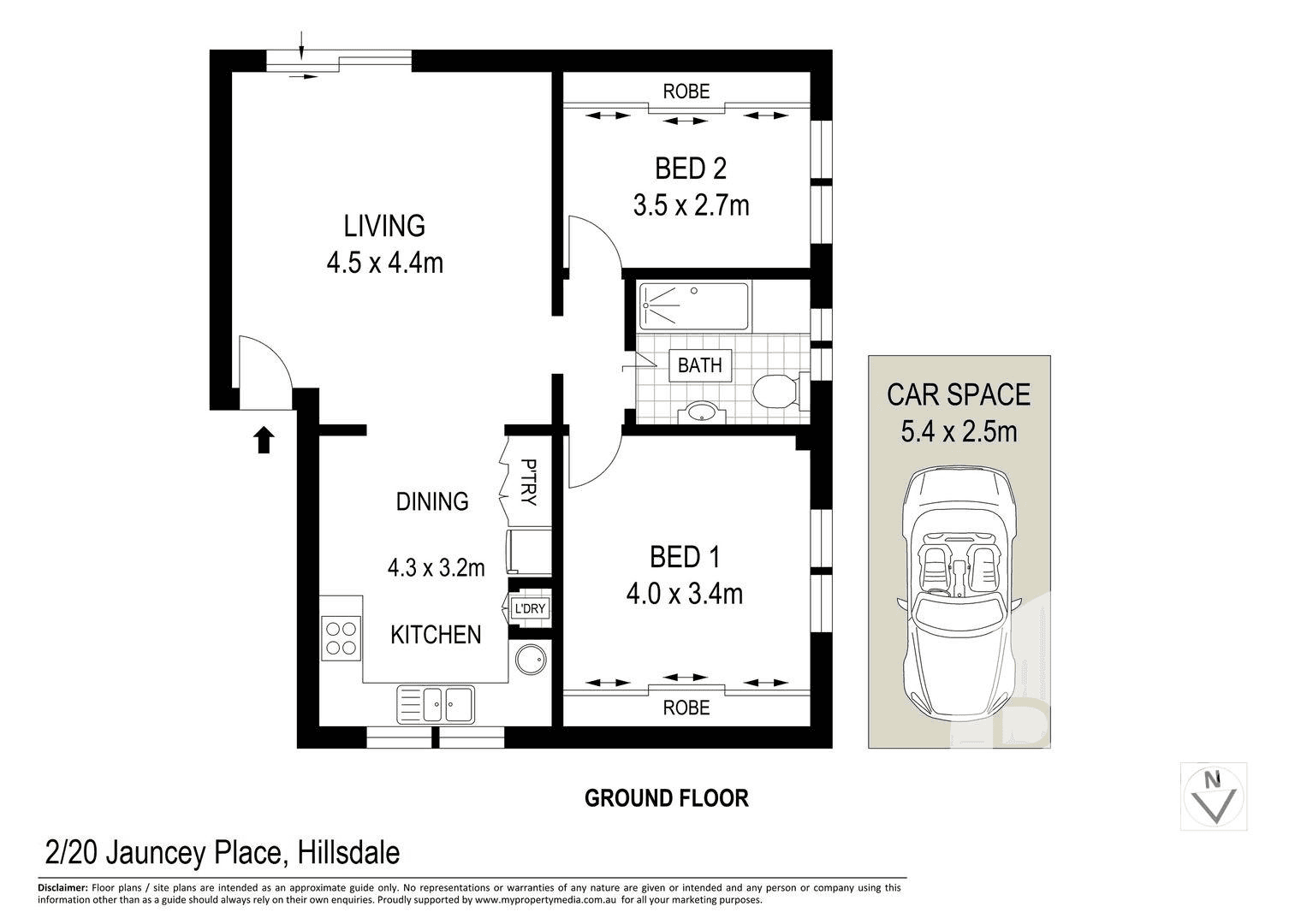 2/20 Jauncey Place, HILLSDALE, NSW 2036