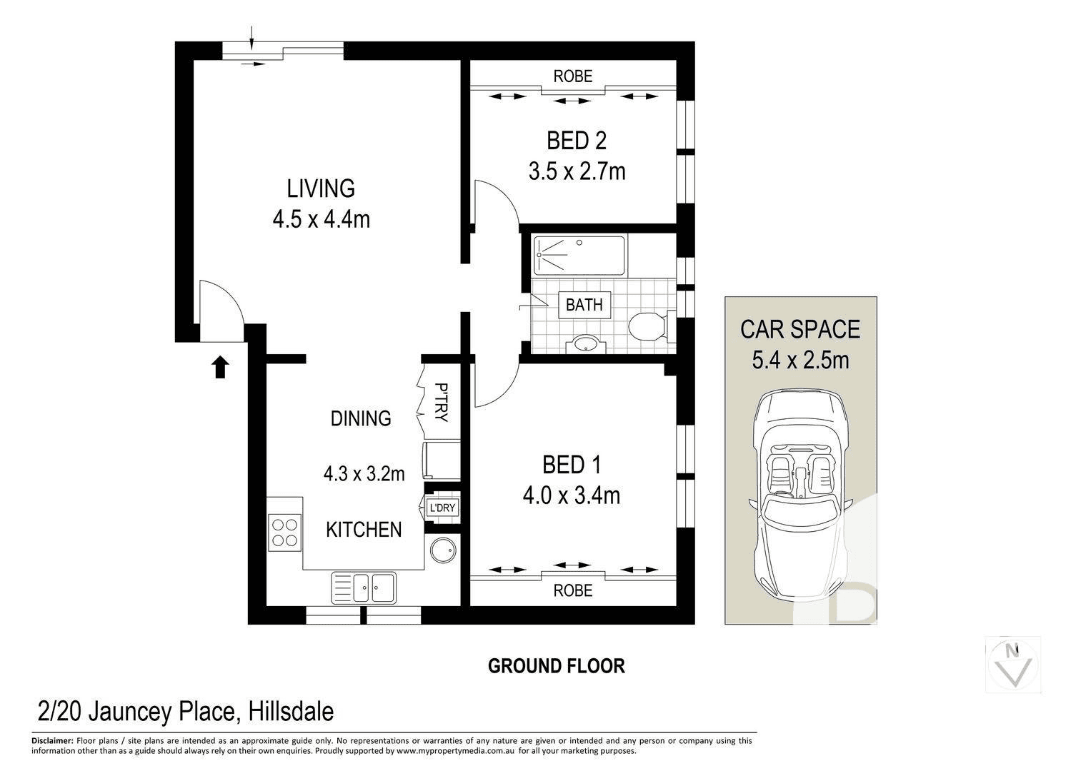 2/20 Jauncey Place, HILLSDALE, NSW 2036