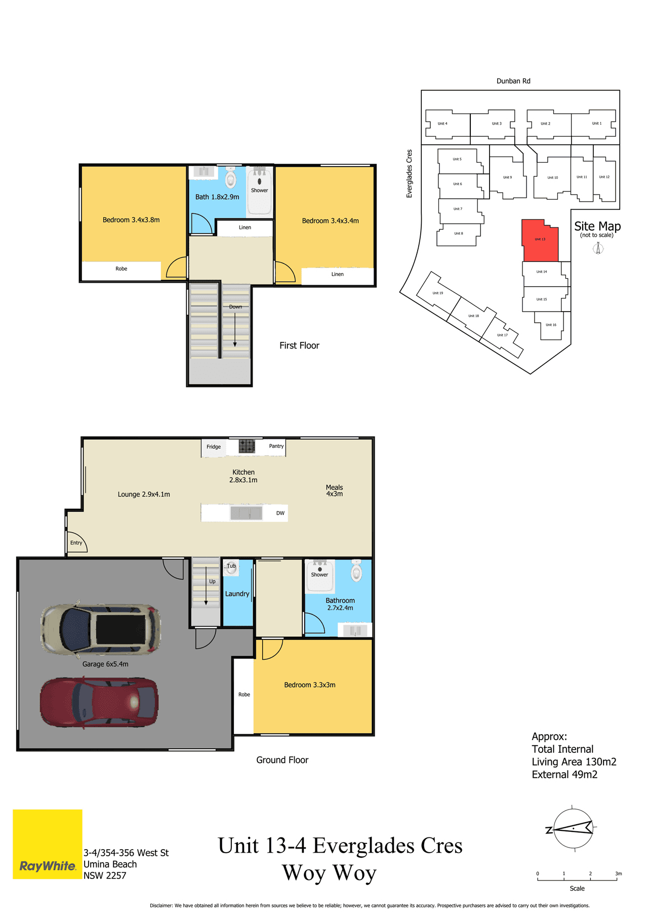 13/4 Everglades Crescent, WOY WOY, NSW 2256