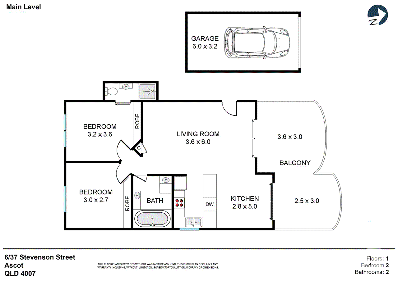 6/37 Stevenson Street, Ascot, QLD 4007