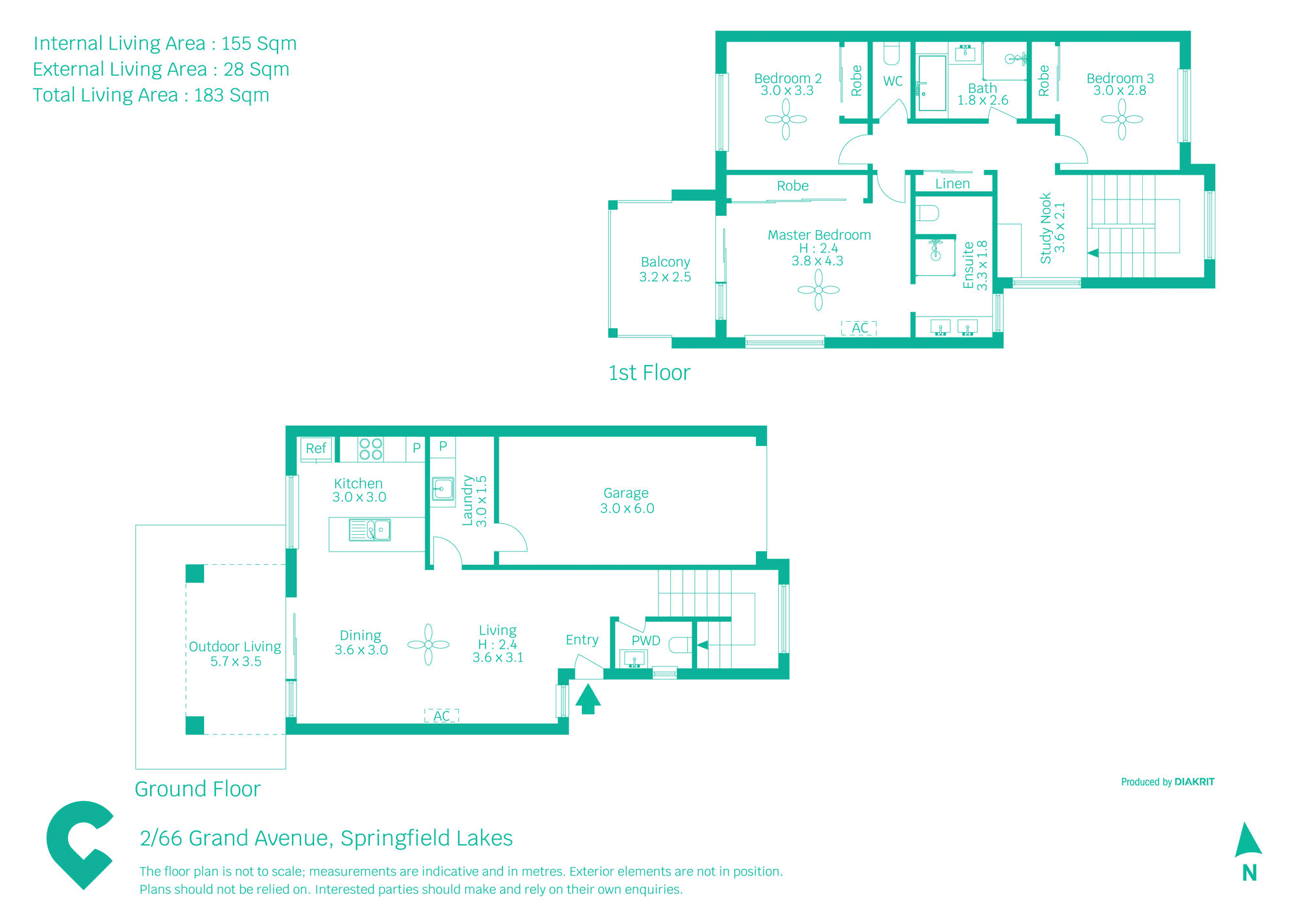 2/66 Grande Avenue, SPRINGFIELD LAKES, QLD 4300