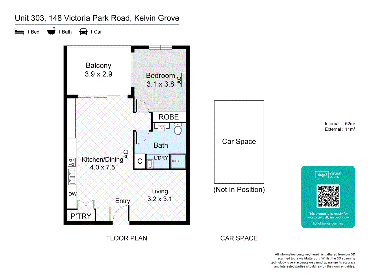 303/148 Victoria Park Road, KELVIN GROVE, QLD 4059