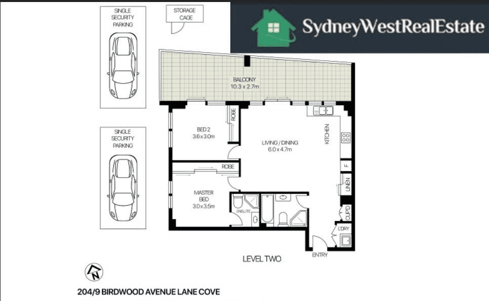 Level 2/204/9 Birwood Avenue Avenue, Lane Cove, NSW 2066