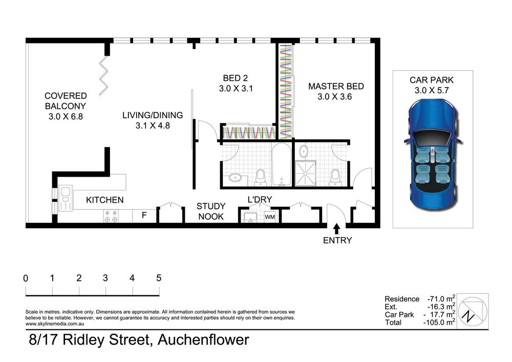 8/17 Ridley Street, AUCHENFLOWER, QLD 4066