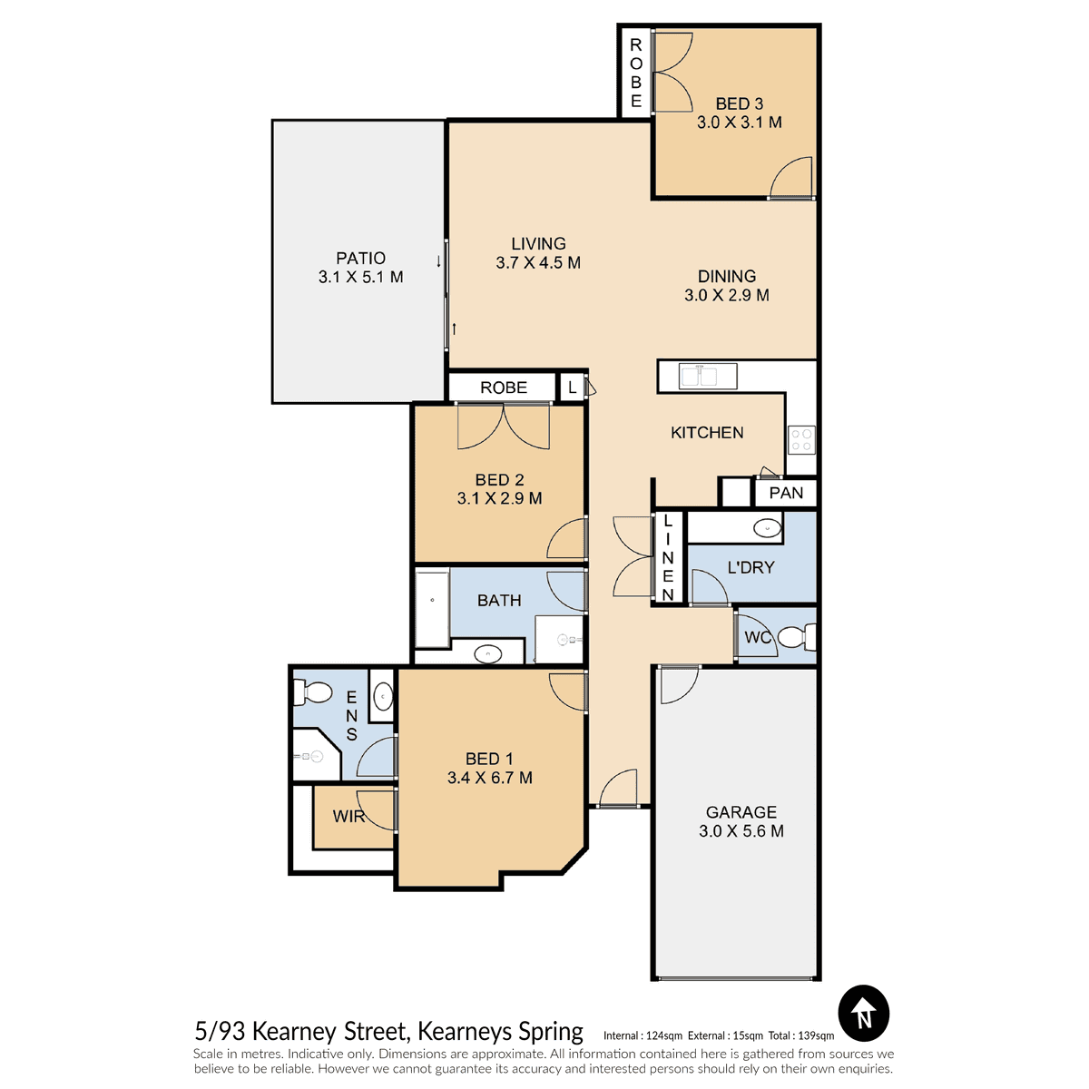 5/93 Kearney Street, Kearneys Spring, QLD 4350