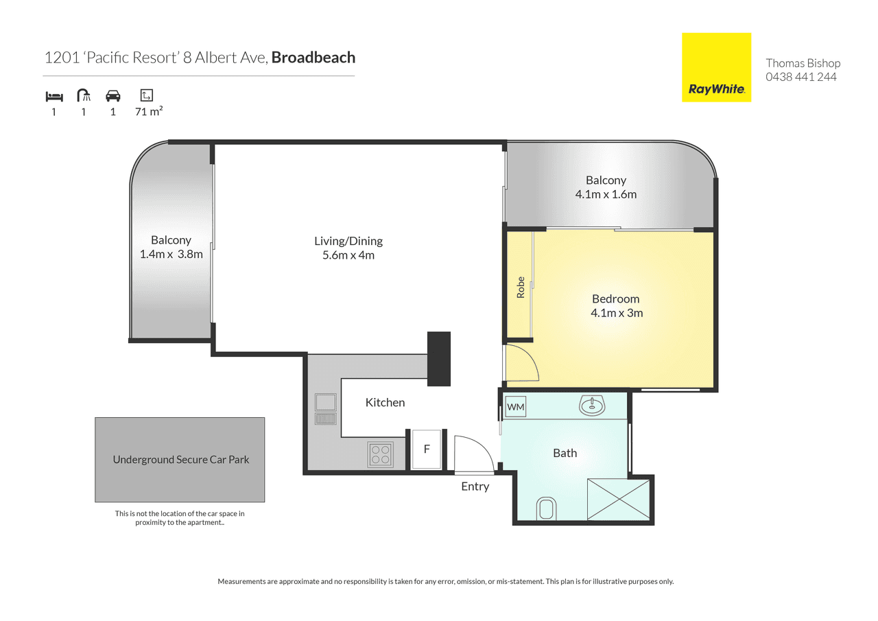 1201/8 Albert Avenue, BROADBEACH, QLD 4218