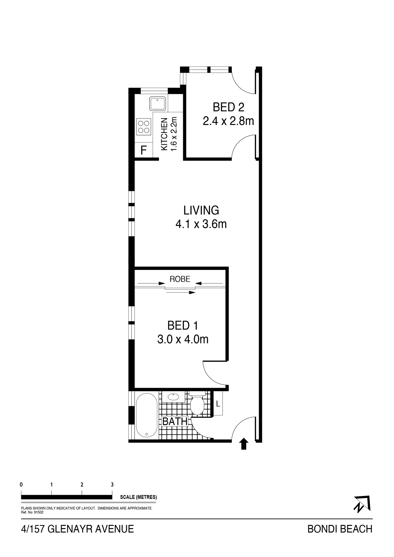 4/157 Glenayr Avenue, BONDI BEACH, NSW 2026