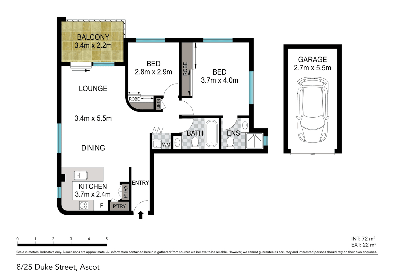 8/25 Duke Street, ASCOT, QLD 4007