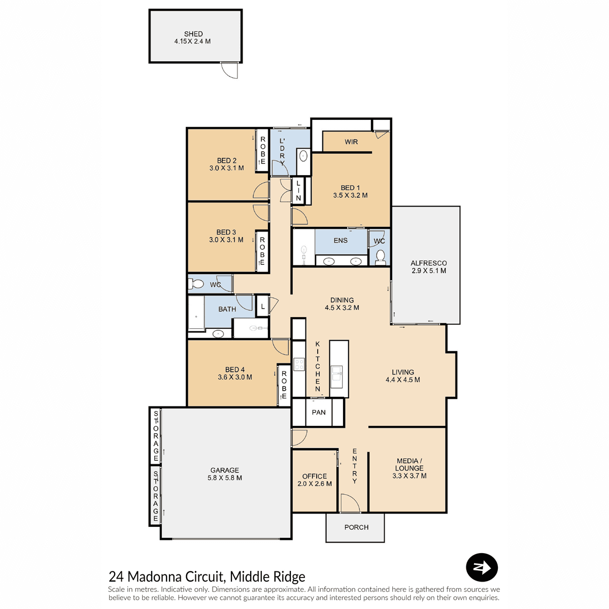 24 Madonna Circuit, Middle Ridge, QLD 4350