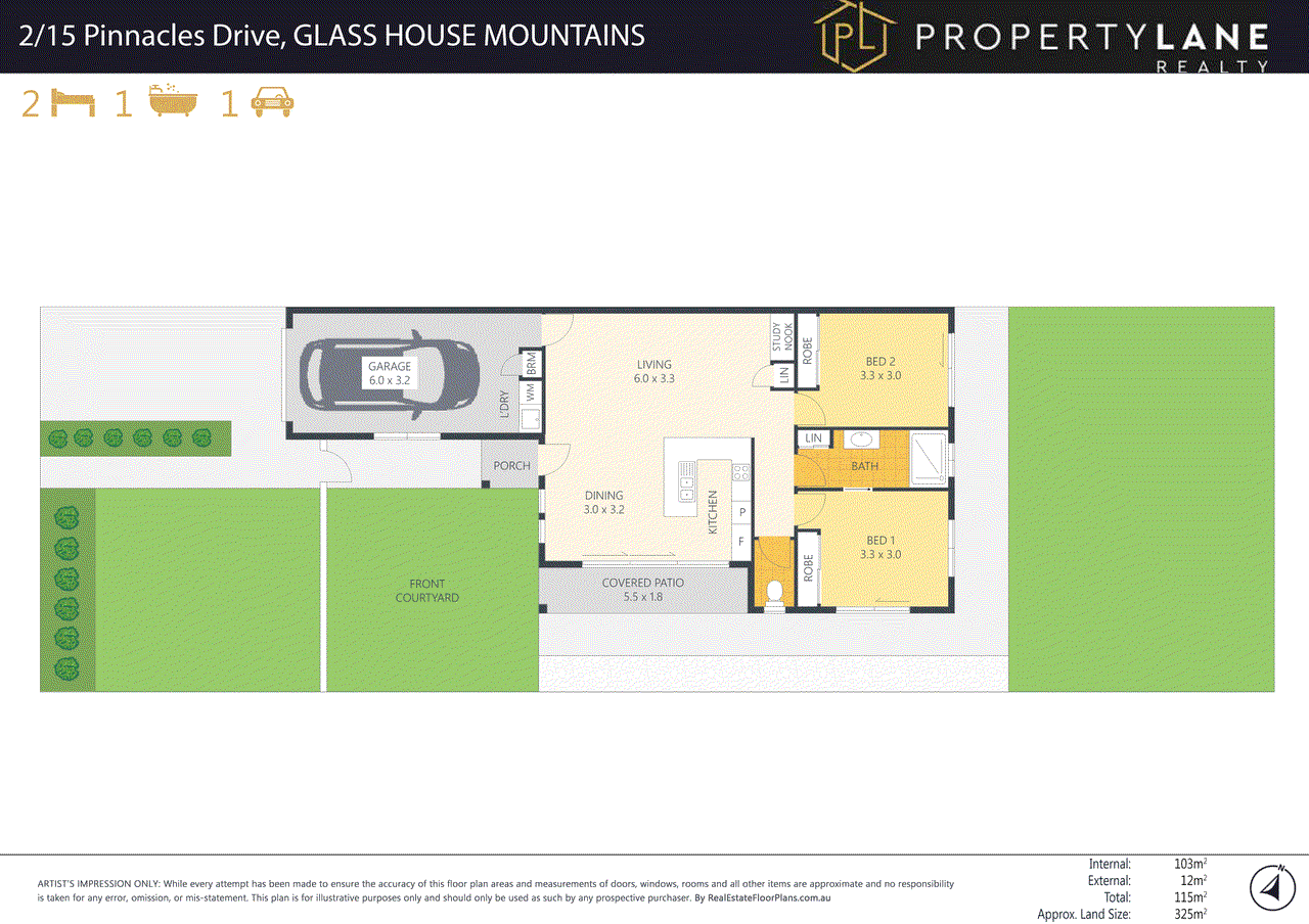 2/15 Pinnacles Drive, GLASS HOUSE MOUNTAINS, QLD 4518