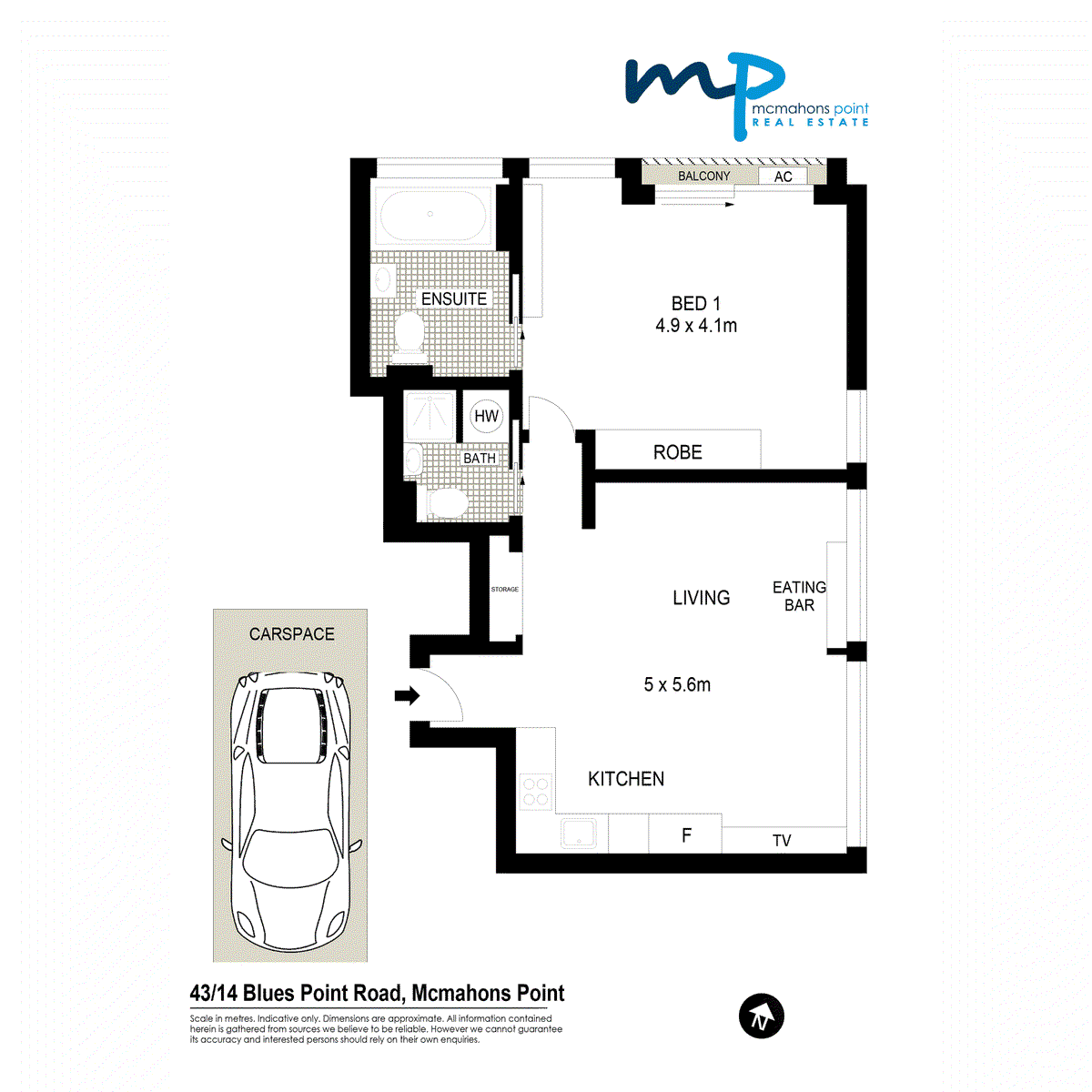 43/14 Blues Point Road, MCMAHONS POINT, NSW 2060