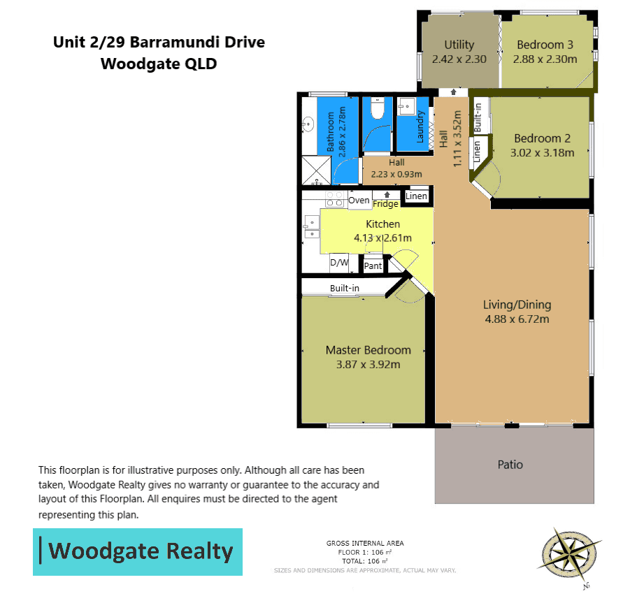 2/29 BARRAMUNDI DRIVE, WOODGATE, QLD 4660