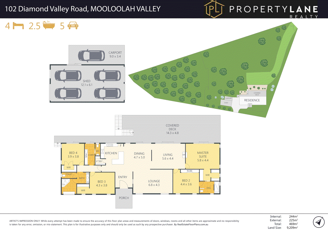 102 Diamond Valley Road, MOOLOOLAH VALLEY, QLD 4553