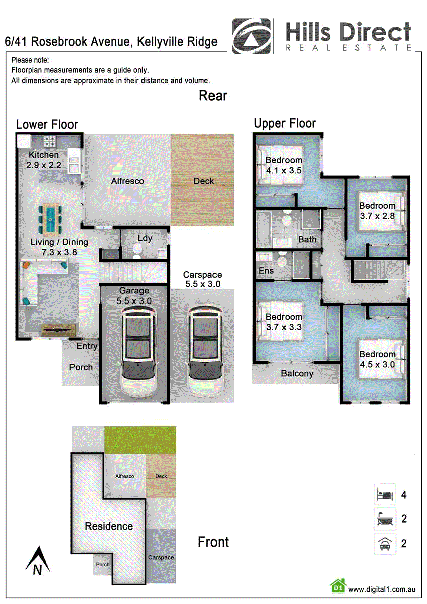 6/41 Rosebrook Avenue, Kellyville Ridge, NSW 2155